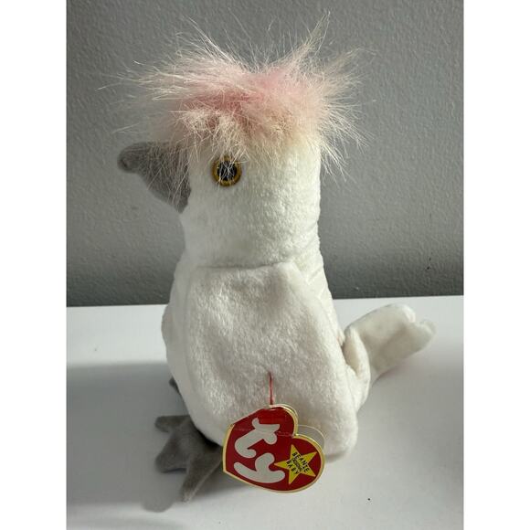 TY Beanie Baby Kuku the Cockatoo TAG ERRORS RARE RETIRED 1997 1998 Mint - Picture 2 of 10